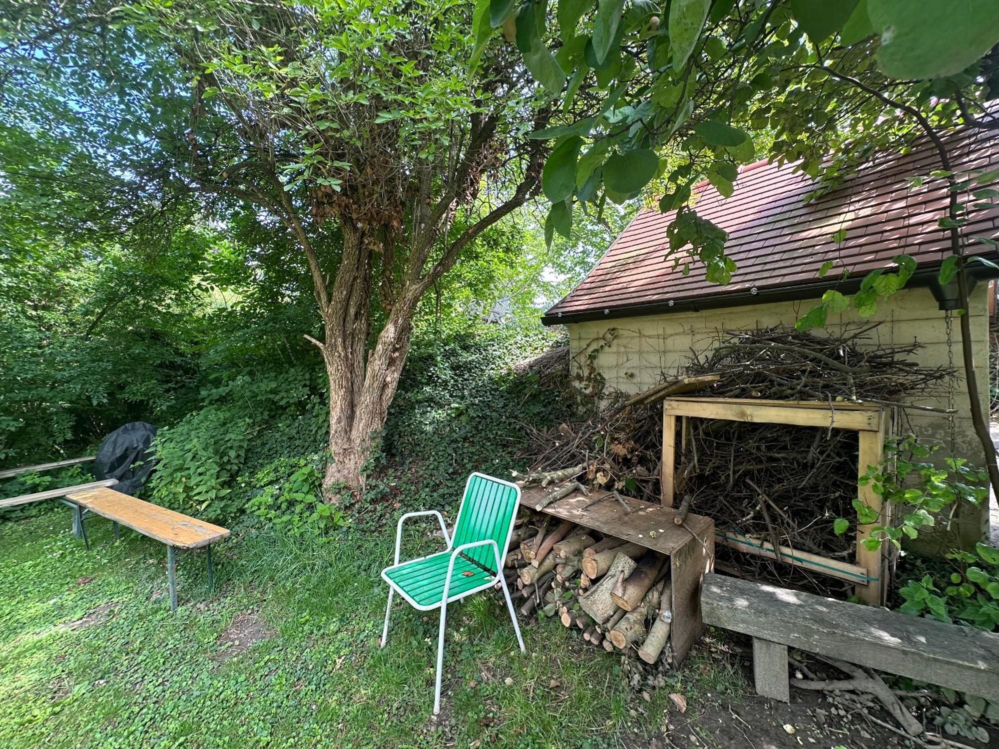 Gemuetliche Blockhuette In Wiennaehe Zofing Bagian luar foto